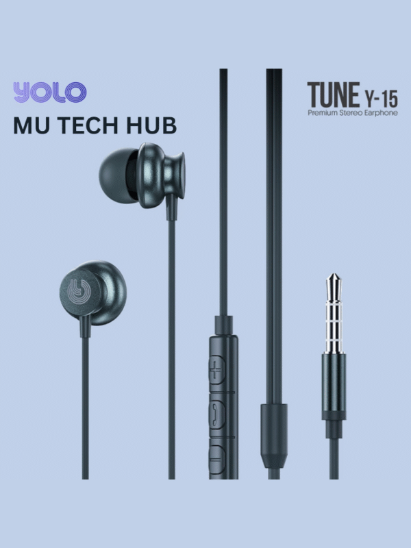 Tune Premium Stereo Earphone (Y-15) AUX